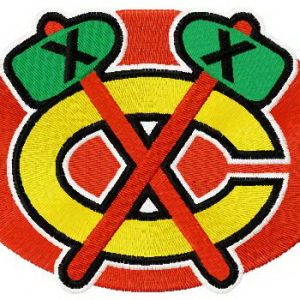 Chicago Blackhawks logo 2 embroidery design