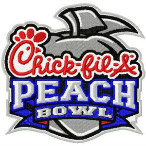 Chick-fil-A Peach Bowl logo 2 embroidery design