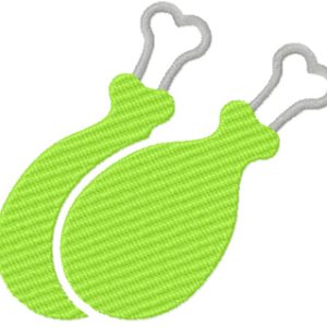 Chicken Legs symbol embroidery design