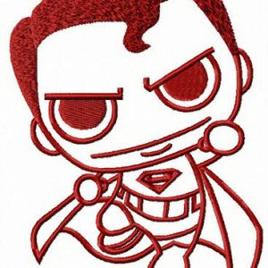 Childhood of Superman embroidery design
