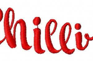 Chilli 2 embroidery design