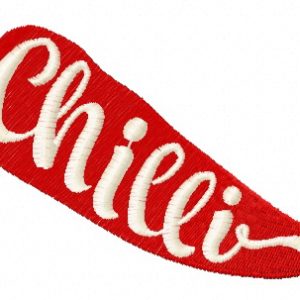 Chilli embroidery design