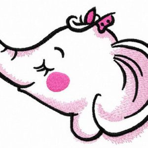 Chin up! embroidery design