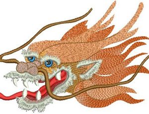 Chinese Dragon embroidery design