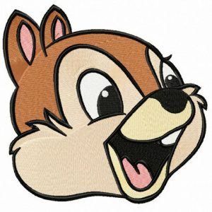 Chipmunk Chip embroidery design