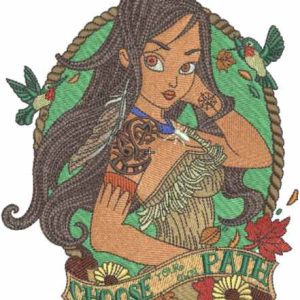 Choose your own path embroidery design