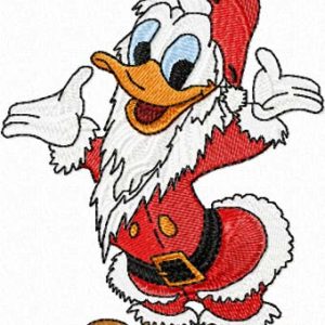 Christmas Donald Duck embroidery design