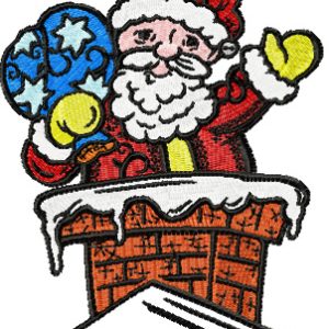 Christmas drawings - Santa embroidery design