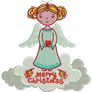 Christmas Angel 2  embroidery design