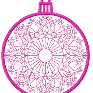 Christmas ball 5 embroidery design