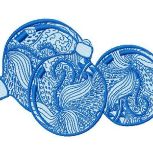 Christmas balls 2 embroidery design
