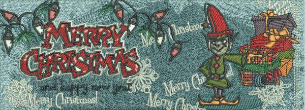 Christmas bookmark 4 embroidery design