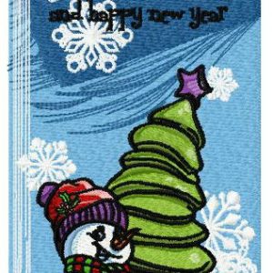Christmas bookmark 6 embroidery design