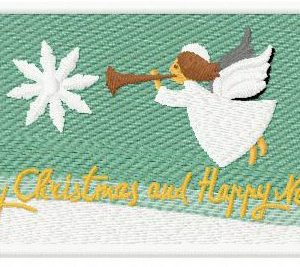 Christmas bookmark embroidery design