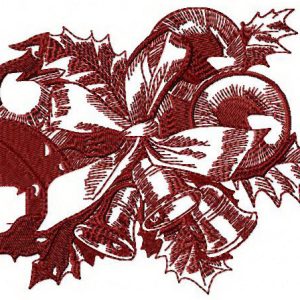 Christmas decoration embroidery design