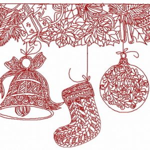 Christmas decorations 6 embroidery design