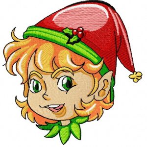 Christmas elf 10 embroidery design