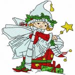 Christmas elf 6 embroidery design