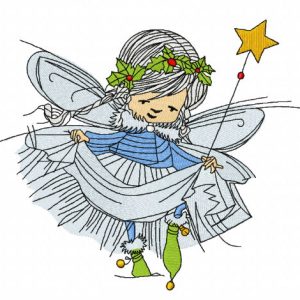 Christmas fairy 2 embroidery design
