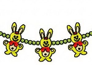 Christmas garland embroidery design