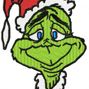 Christmas Grinch embroidery design