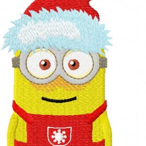 Christmas Minion 3 embroidery design