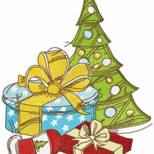 Christmas mood embroidery design