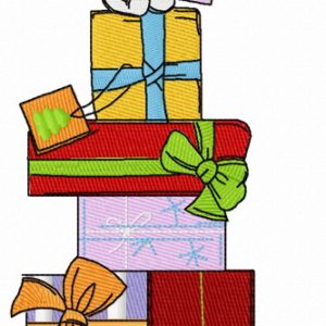 Christmas presents 2 embroidery design