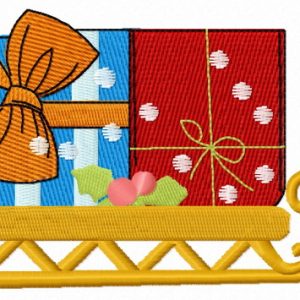 Christmas presents 3 embroidery design