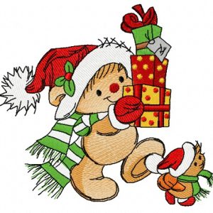 Christmas presents for you 2 embroidery design
