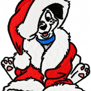 Christmas Puppy embroidery design