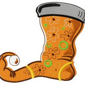 Christmas sock 6 embroidery design