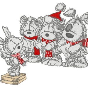 Christmas songs 2 embroidery design
