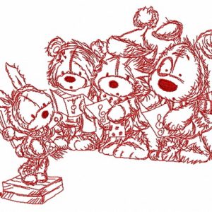 Christmas songs 3 embroidery design