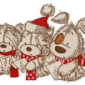 Christmas songs 6 embroidery design