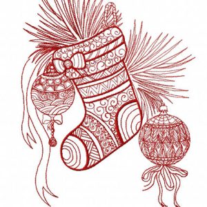 Christmas spirit embroidery design