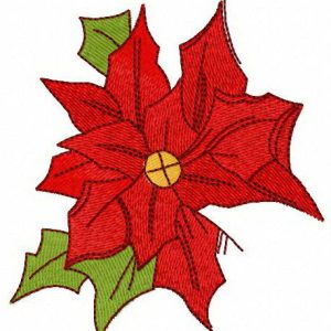 Christmas star embroidery design