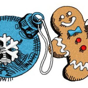 Christmas toys embroidery design