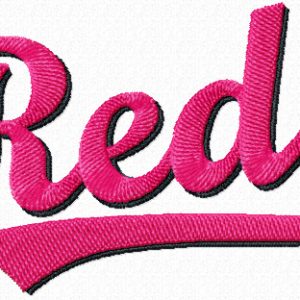 Cincinnati Reds Script Logo embroidery design
