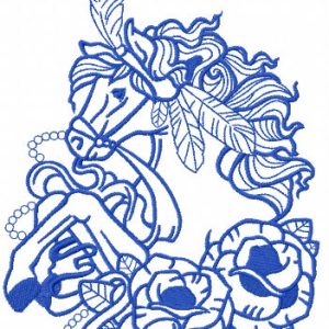Circus horse 2 embroidery design