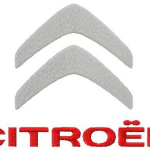 Citroen logo embroidery design