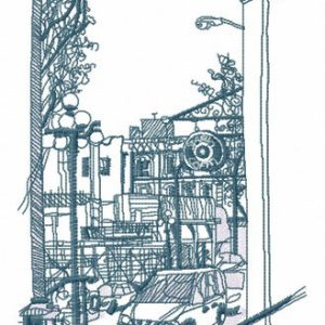City block embroidery design