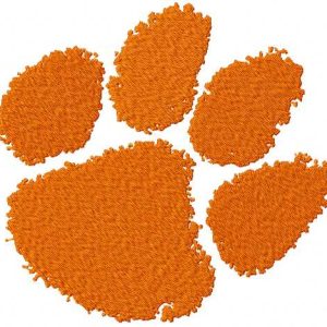 Clemson University logo embroidery design