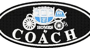 Coach logo embroidery design