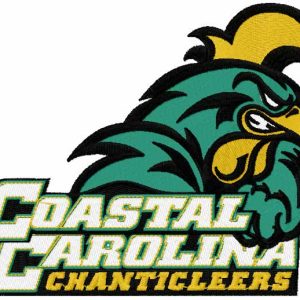Coastal Carolina Chanticleers logo embroidery design