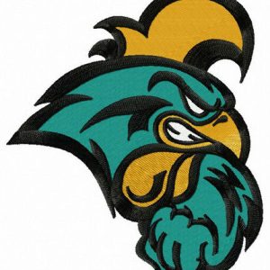 Coastal Carolina Chanticleers logo embroidery design