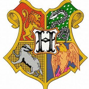 Coat of arms of Hogwarts 2 embroidery design