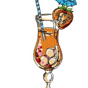 Cocktail 2 embroidery design