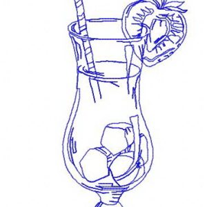 Cocktail 3 embroidery design