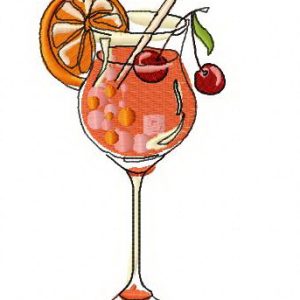 Cocktail 5 embroidery design